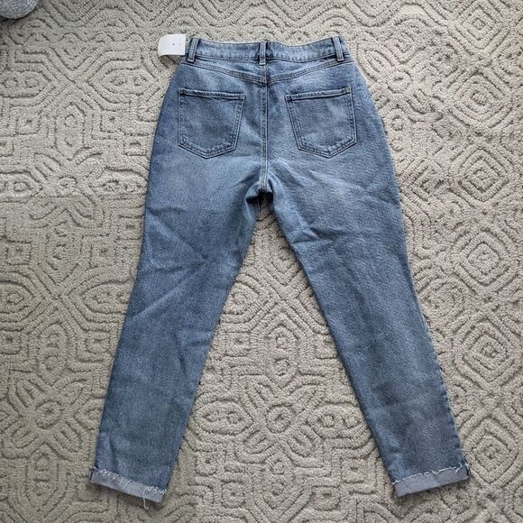 REWASH MOM jeans super high rise distressed raw hem size 28 G2 - Picture 3 of 11